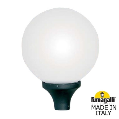 Уличный фонарь на столб Fumagalli Globe 400 Modern G41.000.000.AYE27, Черный и Опал (молочный)