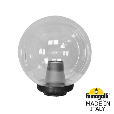 Уличный фонарь на столб Fumagalli Globe 250 Classic G25.B25.000.AXE27, Черный и Прозрачный