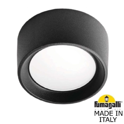 Потолочный накладной светильник Fumagalli Livia 160 3A9.000.000.AXD1L, черный и Матовый