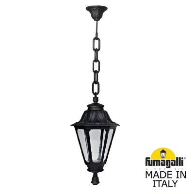 Подвесной уличный светильник Fumagalli Sichem/Rut E26.120.000.AXF1R, Черный и Прозрачный
