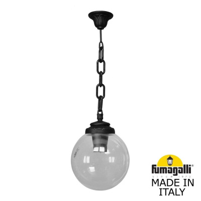 Подвесной уличный светильник Fumagalli Sichem/G250. G25.120.000.AXE27, Черный и Прозрачный