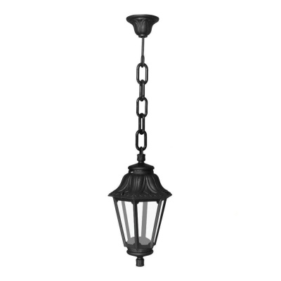 Подвесной уличный светильник Fumagalli Sichem/Anna E22.120.000.AXC1L, Черный и Прозрачный, с лампой 800Lm, 4000К