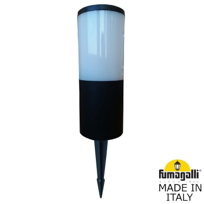 Ландшафтный светильник Fumagalli Amelia Spike DR2.572.000.AYF1R, Черный и Опал (молочный)