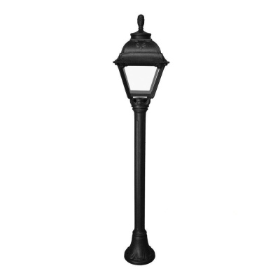 Садовый светильник-столбик Fumagalli Mizar.R/Cefa U23.151.000.AXC1L, Черный и Прозрачный, с лампой 800Lm, 4000К