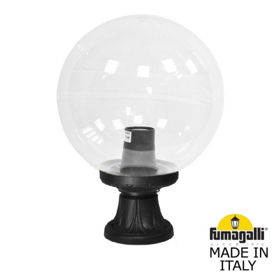 Ландшафтный фонарь Fumagalli Mikrolot/G300. G30.110.000.AXE27, Черный и Прозрачный