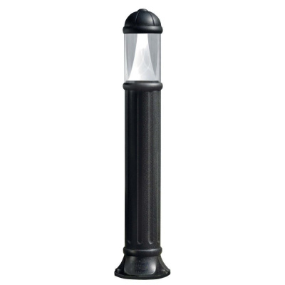 Садовый светильник-столбик Fumagalli Sauro 1100 D15.555.000.AXC1LCRBB, Черный и Прозрачный, с лампой 800Lm, 4000К