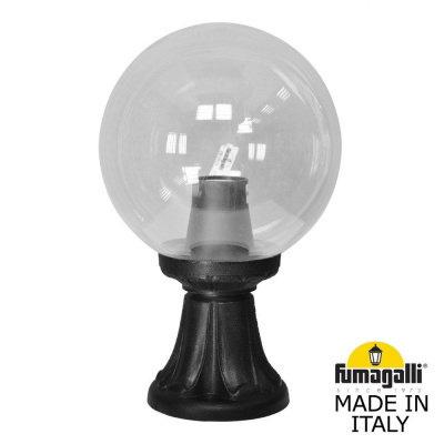 Ландшафтный фонарь Fumagalli Minilot/G250. G25.111.000.AXE27, Черный и Прозрачный